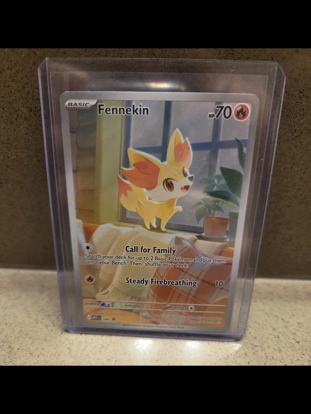 Pokémon TCG Fennekin 80 Chaos Rising Black Star Promo NM